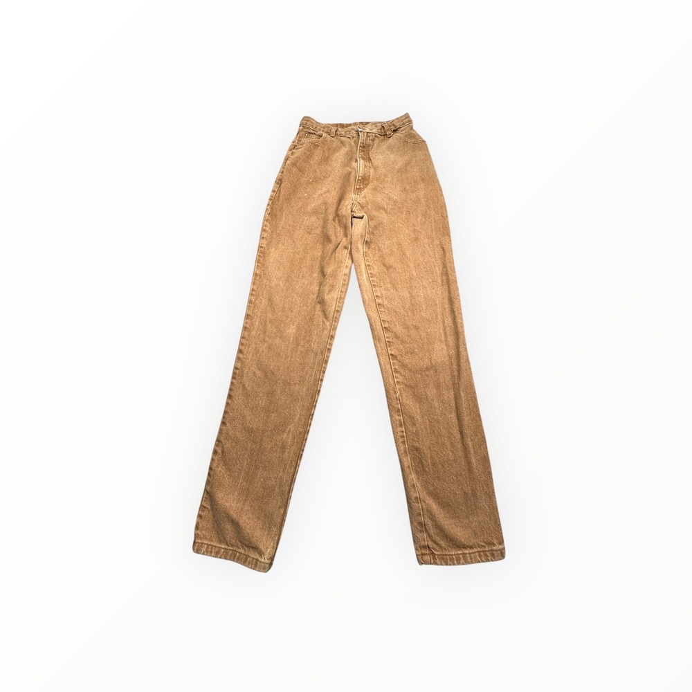 SOS Sportswear Jeans Womens 27x30 Brown Straight Vintage Cotton Workwear